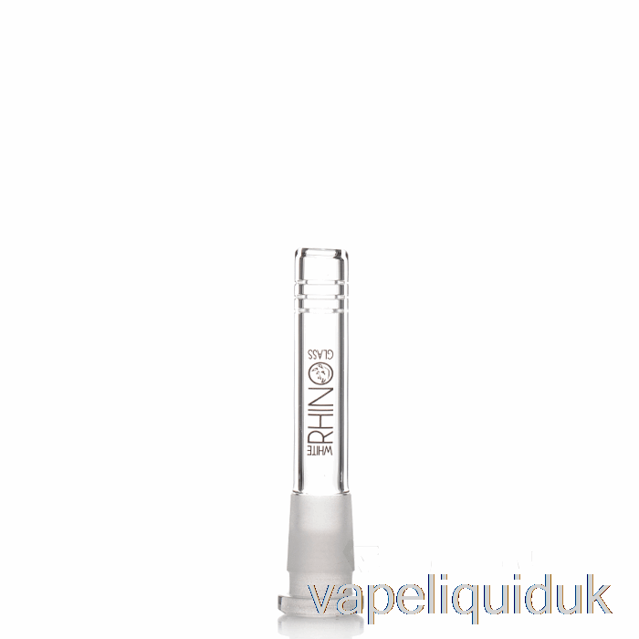 White Rhino 19/14 Glass Downstem 3.5inch Vape Liquid